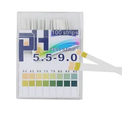 100 Strips Ph Test Paper High Precision PH paper Range 5.5-9.0 PH Test Strips Indicator Paper Tester 20% off