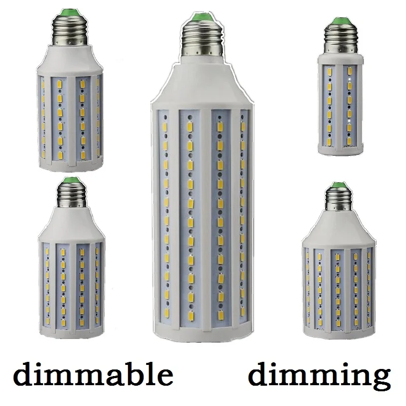 LED Dimming Lights E26 E27 Cold Warm White 12W 15W 25W 30W 40W Dimmable 110v 220v Bulbs Lamp led Candle Spotlight Support Dimmer