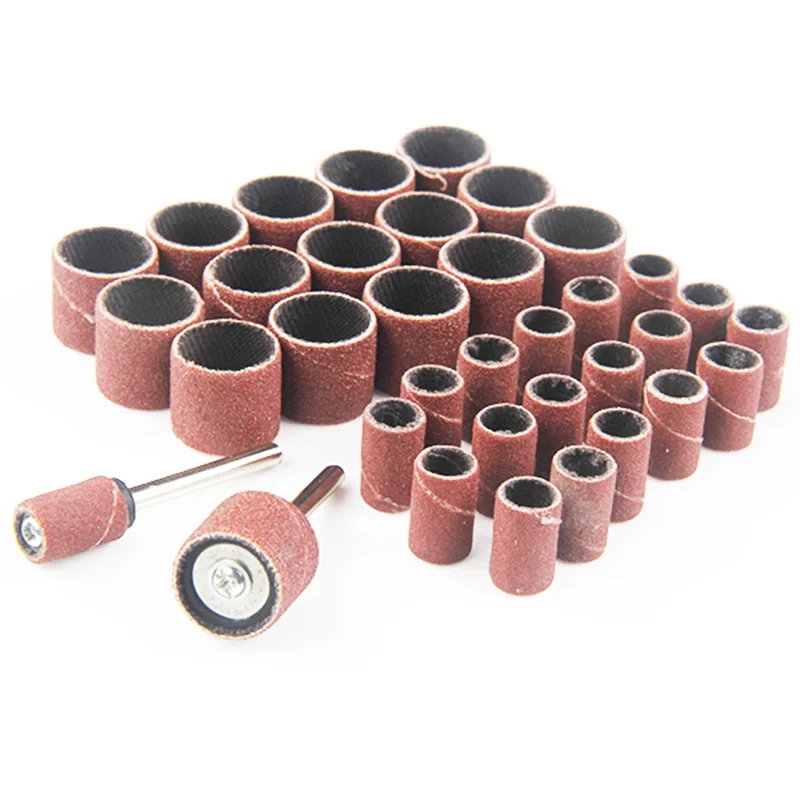 300pcs 1/4 1/2 sanding paper grinding wheel dremel rotary tool sanding sleeves wood carving sanding discs woodworking polishing