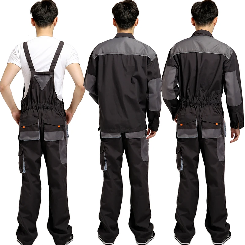 2020 New Plus Size Men Bib Working Overalls Male Work Wear Uniforms Fashion Tooling Overalls Worker Repairman Strap Jumpsuits