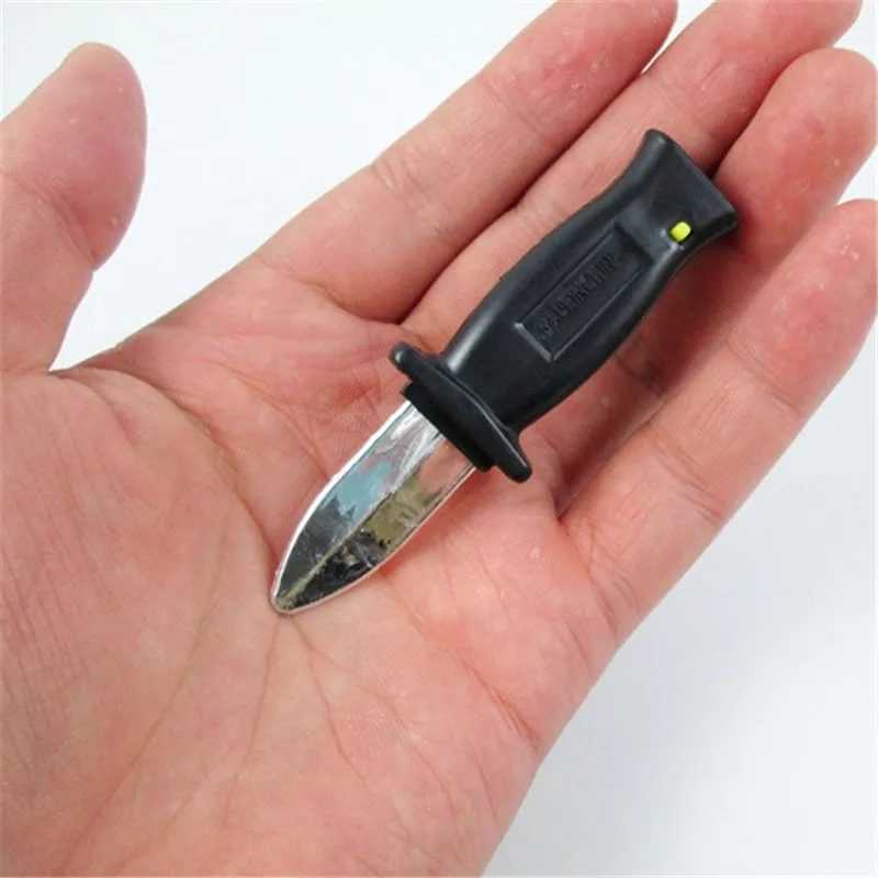 5pc 15.5cm Hot Selling Trick Dagger Knife Retractable SLIDE IN Blade Fun Joke Prank Halloween Prop Toys Magic Props