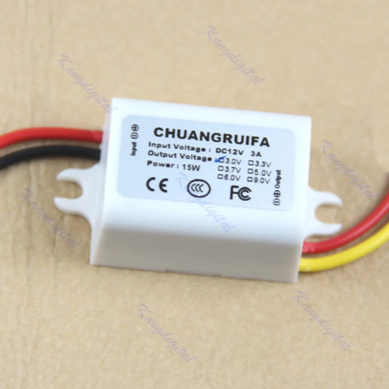 Conversor 12v passo para baixo de 3v 3a 15w módulo de fonte de alimentação dc/dc novo l15