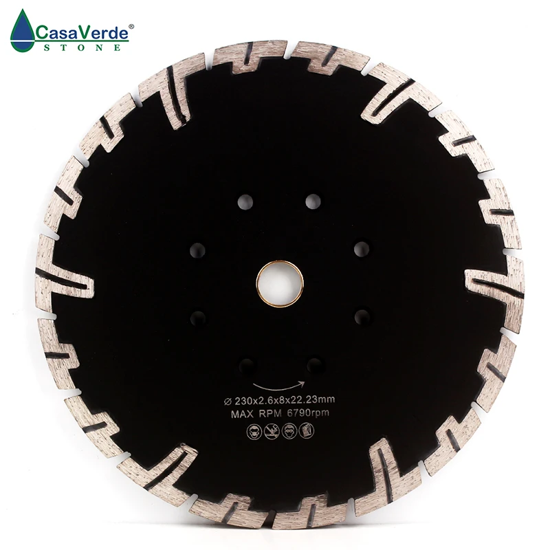 

DC-RTB9 Hot Sintered Turbo diamond cutting blade T-shape Segments Dry and Wet for Stone Saw Disc