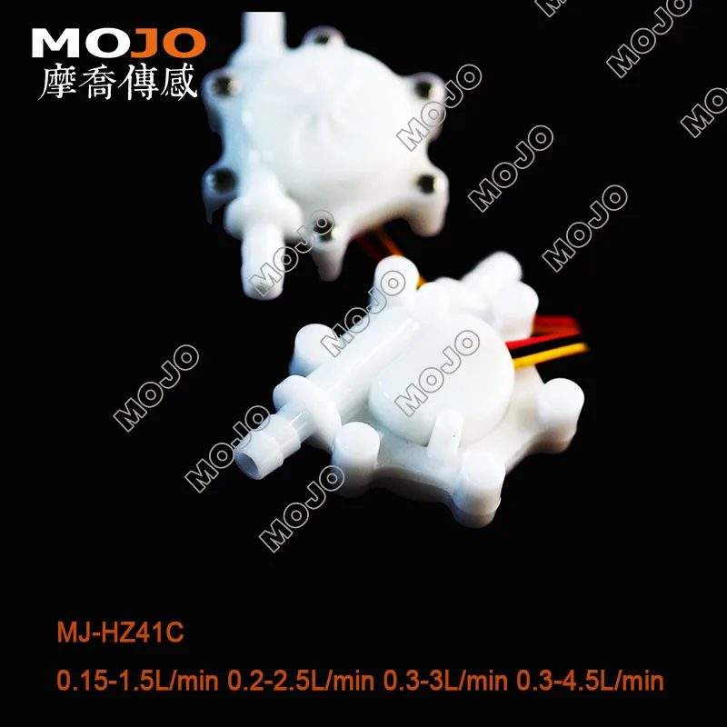 Gran oferta Sensor de flujo Hall MJ-HZ41C G1/4 ''medidor de flujo del calentador de agua del pezón 0.15-1.5L/min tipo PP