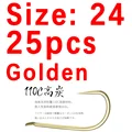 size 24 golden 25pcs