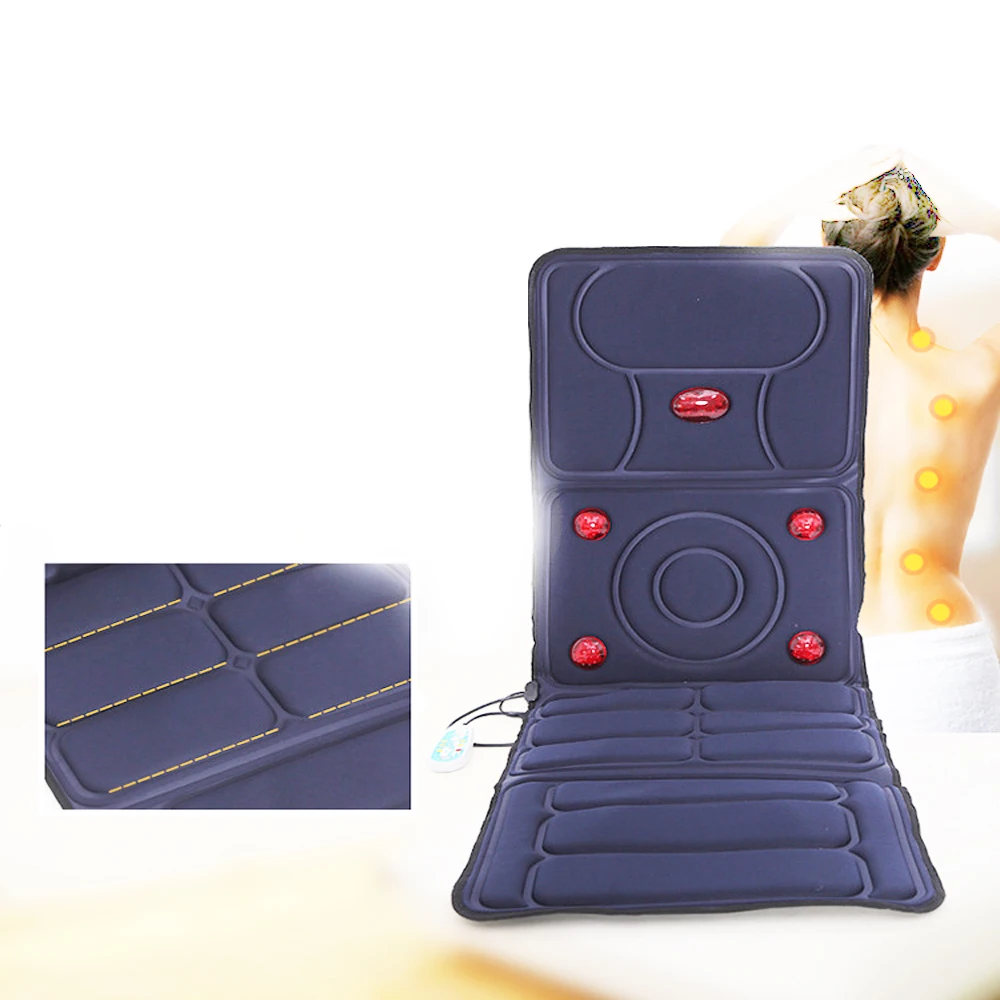 

High quality body massager far infrared heating massage mattress, relieve back fatigue and promote blood circulation