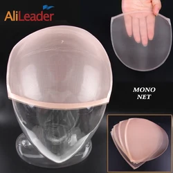 Alileaser Mono Net yapmak için peruk dantel peruk peruk Mono peruk bej renk vakfı saç aksesuarları dokuma yüksek kaliteli