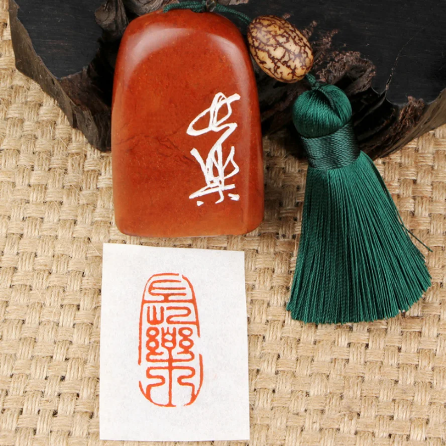 High Quality Chinese Traditional Seal Stamps made by Stone Labels Indexes Stamps Carving Seal Badge Holder & Accessories