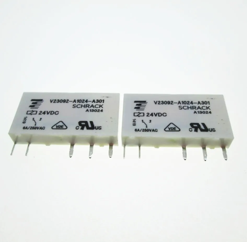 

HOT NEW 24V relay V23092-A1024-A301 V23092-A1024-A301-24VDC V23092A1024A301 24V 24VDC DC24V 6A 250VAC 5PIN