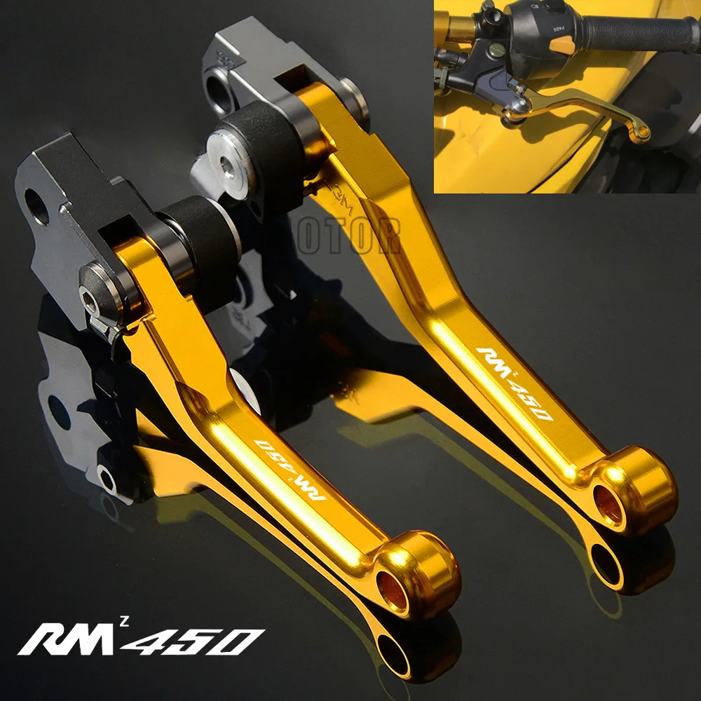 For Suzuki RMZ450 RMZ 450 2007-2018 2015 2016 2017 CNC Motorcycle DirtBike Dirt Pit Bike Motocross Pivot Brake Clutch Levers