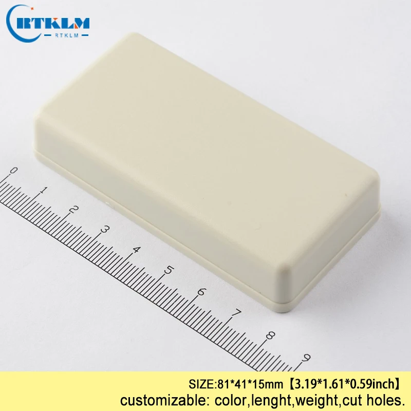 Electric junction box small instrument enclosure ABS plastic project case DIY plastic enclosure electrical connector 81*41*15mm