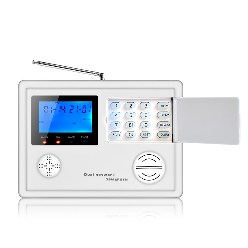 Smarsecur LCD Wireless Wired  GSM PSTN Alarm Keypad Security Alarm System With Pir Motion Sensors bruglar system