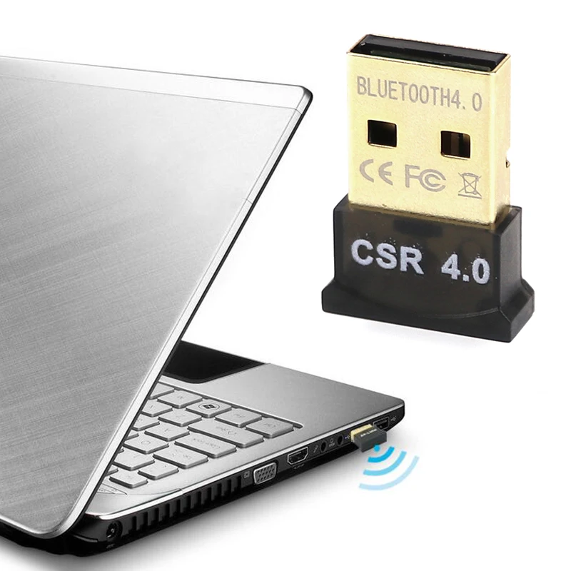 Powstok USB Bluetooth Adapter V4.0 Dual Mode Wireless Dongle Free Driver USB2.0/3.0 20m 3Mbps for Windows 7 8 10 XP Vista