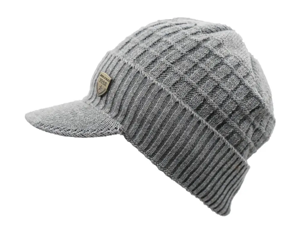 Connectyle – bonnet de tête de mort en tricot épais pour homme et femme, bonnet à manchette, doublure polaire, chaud, casquette de Ski, nouveauté