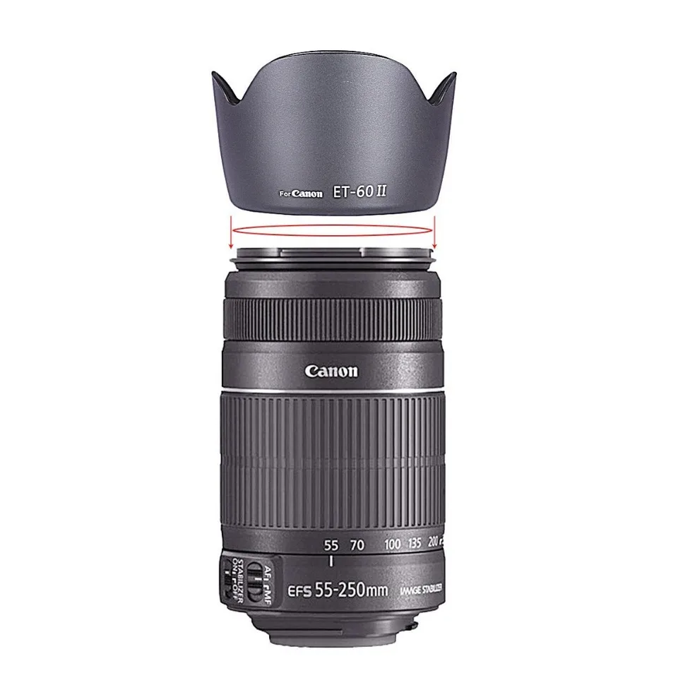 Lens Hood for Canon EF 75-300mm f/4.0-5.6 USM, II, II USM, III
