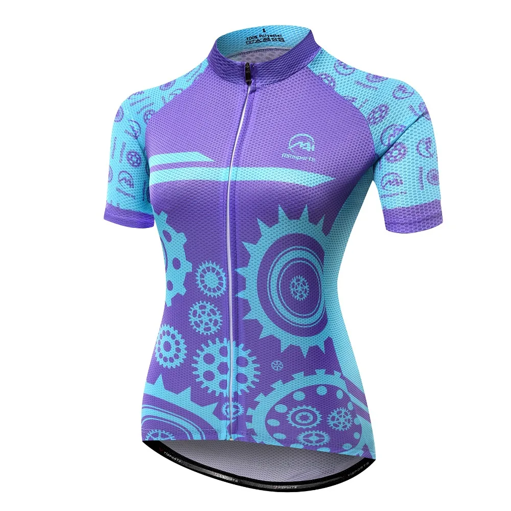 

MTSPS Women Cycling Jersey Mtb Bicycle Clothing Quick Dry Ciclismo Short Sleeve Maillot Mountain Wicking Bike Jersey