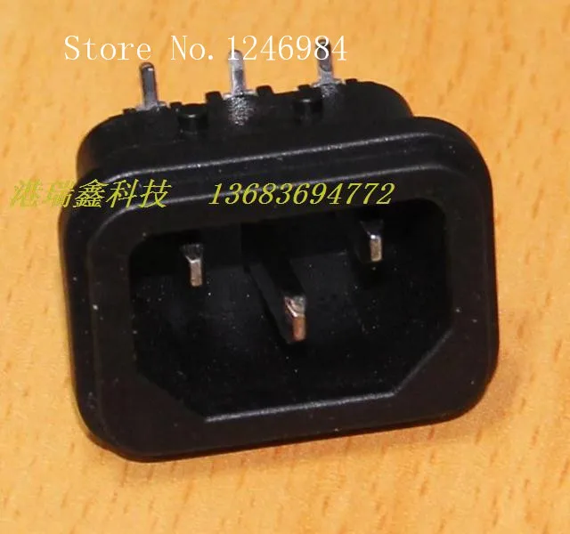 [SA]AC outlet AC power connector socket weld plate curved legs 220V connector socket panel DB-14--100PCS/LOT