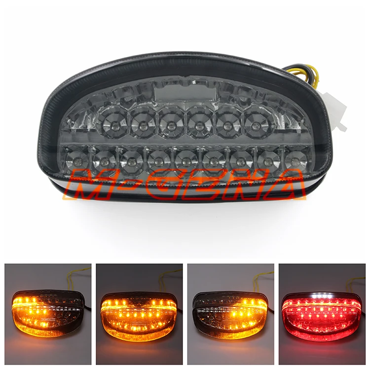 Motorcycle LED Rear Turn Signal Tail Stop Light Lamps Integrated For CBR1100XX CBR 1100 XX Hornet 250 600 1997 1998 97 98