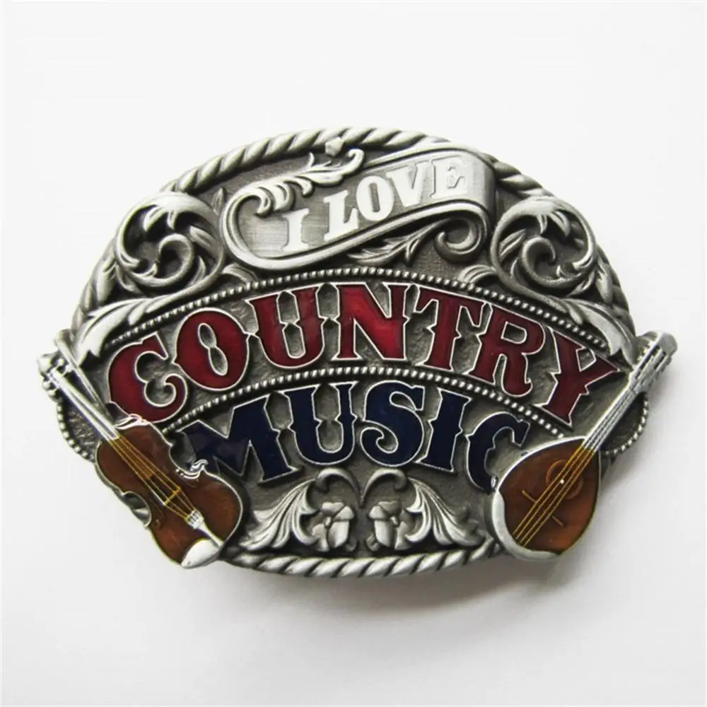 New Western Country Music Belt Buckle Gurtelschnalle Boucle de ceinture BUCKLE-MU096 also Stock in US