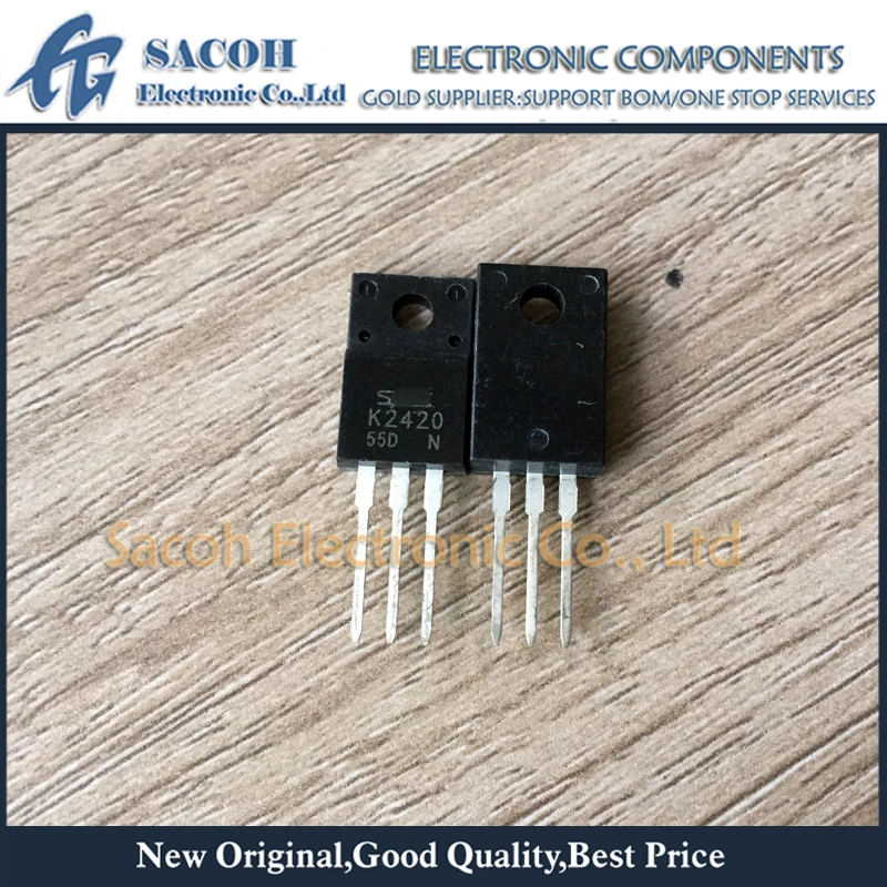 

New Original 10Pcs/Lot 2SK2420 K2420 2420 TO-220F 30A 60V Power MOSFET Transistor