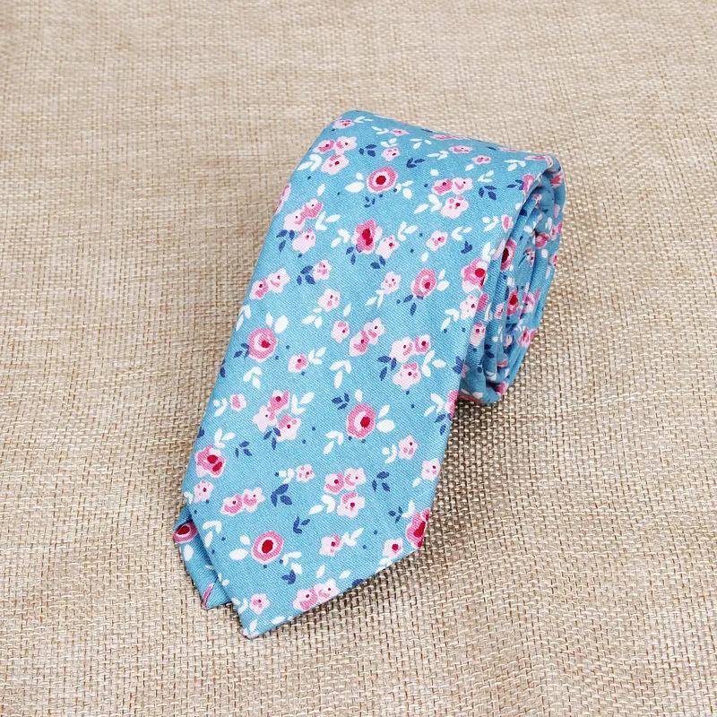 Hot New Sell Cotton Men\'s Colourful Casual Tie For Man Ties Narrow Kids  Necktie Slim Skinny Cravate Narrow Thick Neckties 6cm