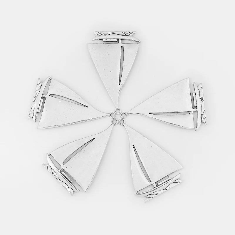 3Pcs Large Ship Sailboat Charms Pendants Findings Fit Bracelets Necklace DIY Jewelry Making  84*54.5mm