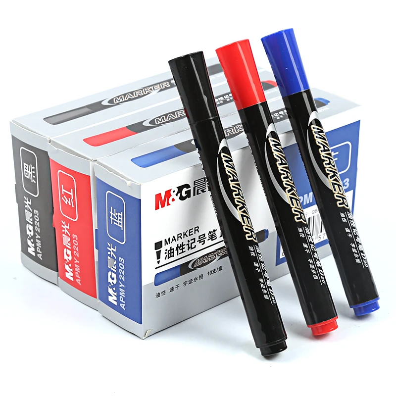 M&G Big head logistics writing oily carton, note number pen, express special Mark pen