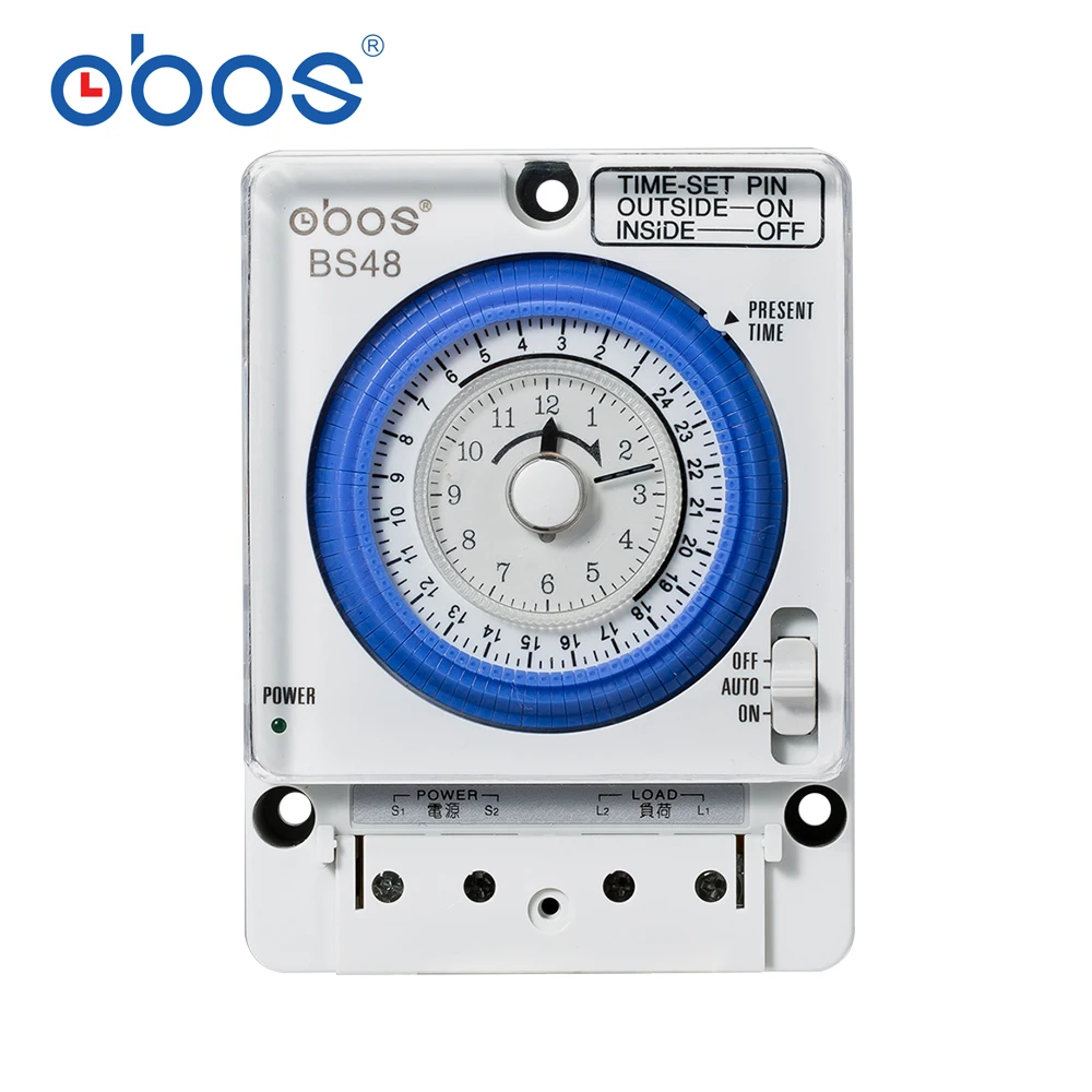 High quality Promotional 24 Hours 15 Minutes Interval Daily Programmable Mechanical Time Switch BS48 15A Time Timer Switch