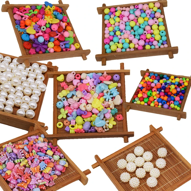 50 PCS Beads Toy For Children Fit DIY Bracelet/Jewelry Making Funny Kids Handwork Entertainment Handmade Fitting New Wholesale