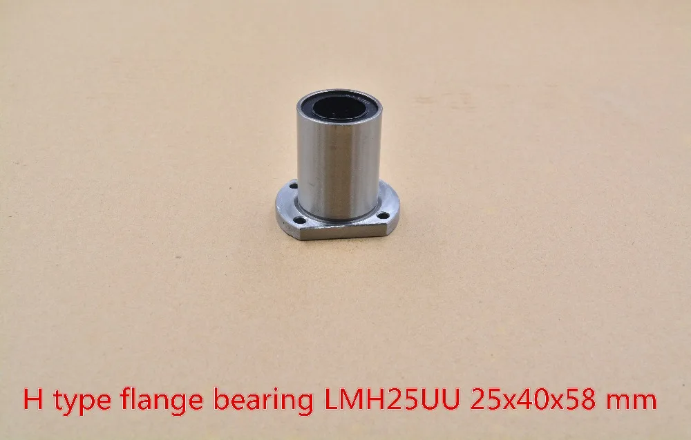 

25mmx40mmx58mm LMH25UU LMT25UU oval flange linear ball bearing for 25mm rod round shaft cnc 1pcs