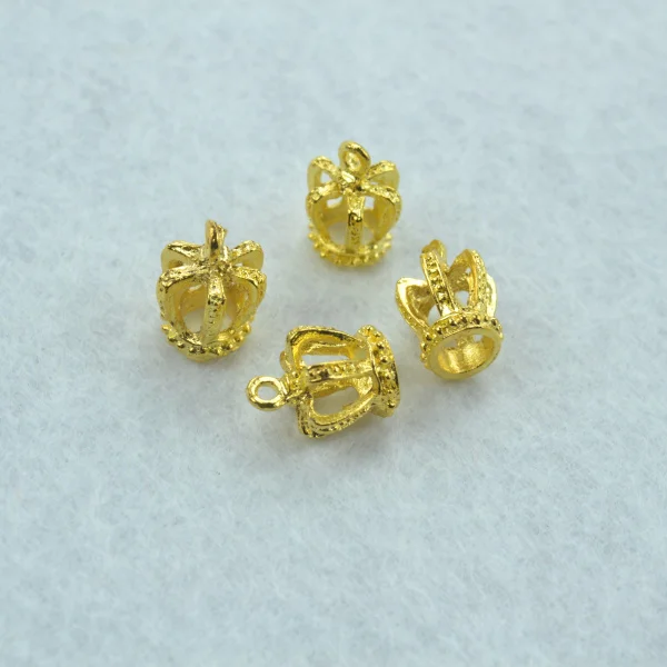 15pcs  Gold color crown Charms Necklace Pendant Bracelet Jewelry Making Handmade Crafts diy Supplies 16*12mm 1511