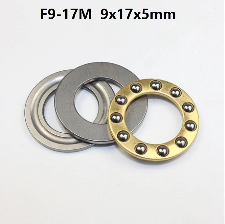 100pcs F9-17M Axial Ball Thrust Bearing 9x17x5 mm bearing Plane thrust ball bearing 9*17*5mm