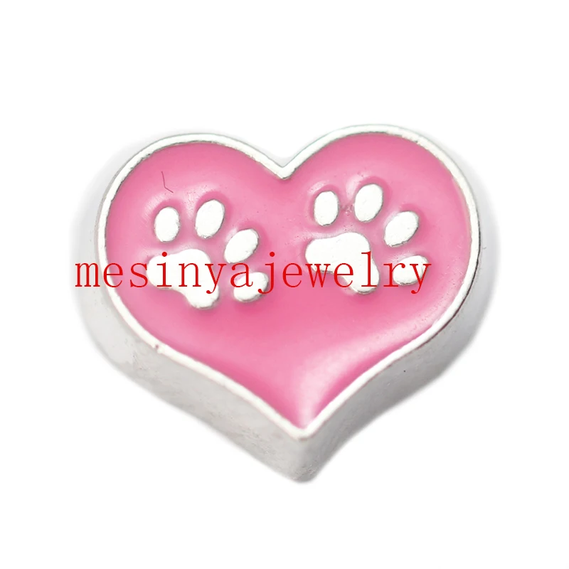 10pcs  red feet  floating charms for glass locket, FC-206