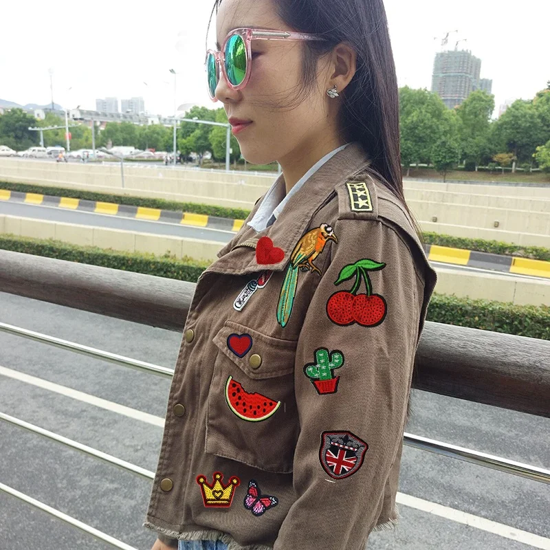 10pcs/lot Cartoon Dinosaur Patches Iron on Animals Appliqued for Kids Boys Jeans Sewing Clothing Motif Badge Diy Stickers Logo - view 6