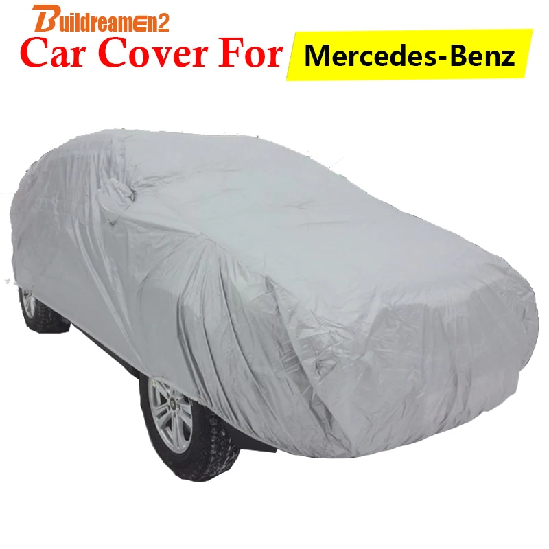 Buildreamen2 Car Cover SUV Sun Shade Rain Snow Scratch Resistant Cover For Mercedes-Benz ML ML300 ML350 ML450 ML500 ML420 ML280