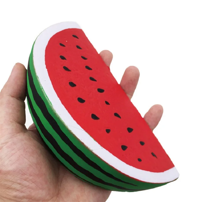 Fruit Simulation Watermelon Squishy Slow Rising Squeeze Toy Kawaii Squishy Kids Stress Relief Squeeze Toys Party Xmas Gift