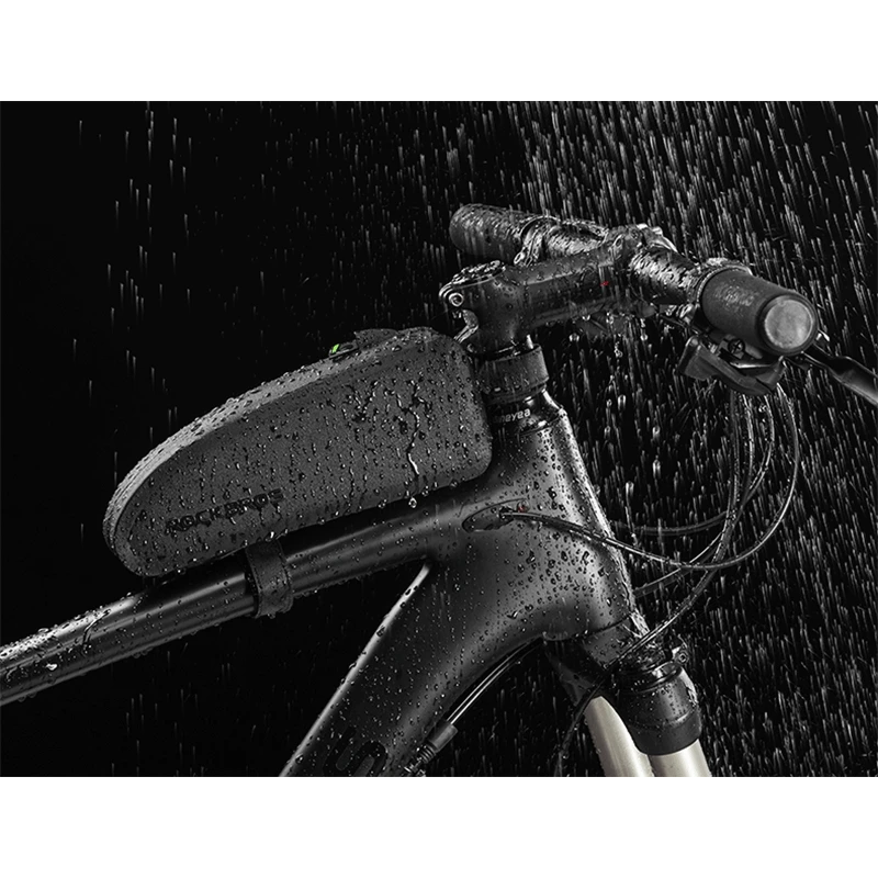 ROCKBROS Bicycle Bags MTB Road Cycling Front Tube Bag Waterproof Portable Storage Handlebar Carry On Frame Bike Bag Accessories