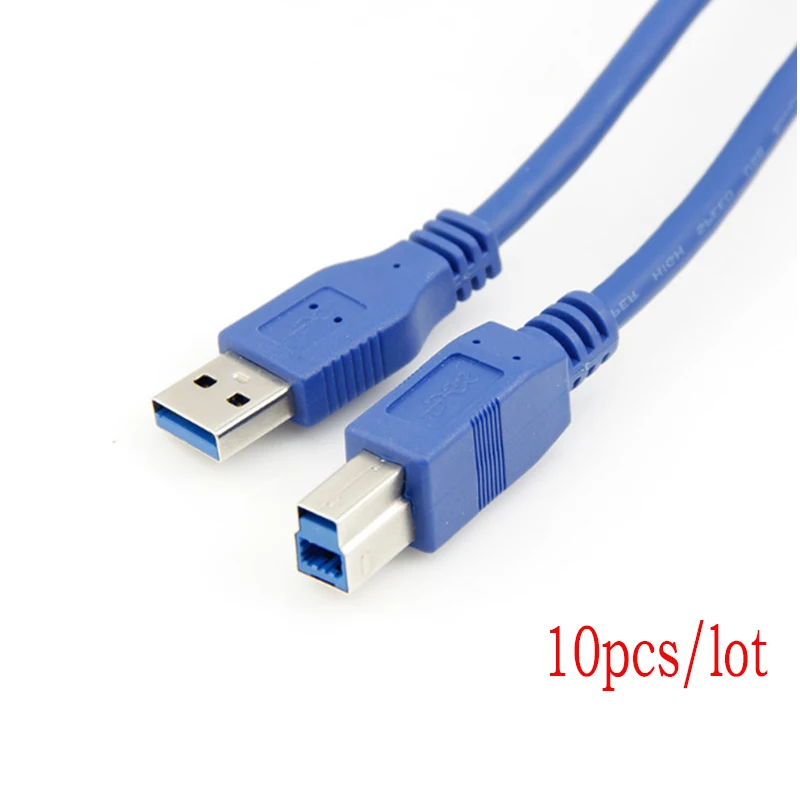 USB 3.0 Printer Cable A Male to B Male DataCord High Speed 0.3/0.5/1/1.5/1.8M Universal usb Data Charging