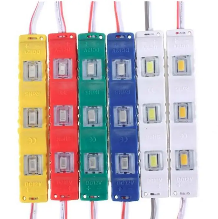 SMD 5630 5730 LED Module 12V Injection Molding module clear lens RED lighting 60PCS