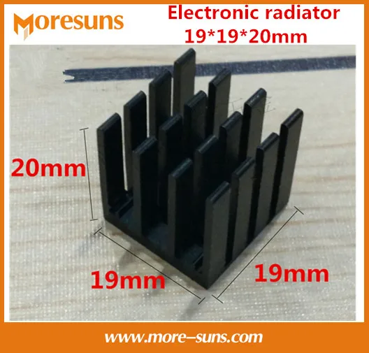 

20pcs Electronic radiator 19*19*20mm aluminum radiator quality heat conduction block heatsink