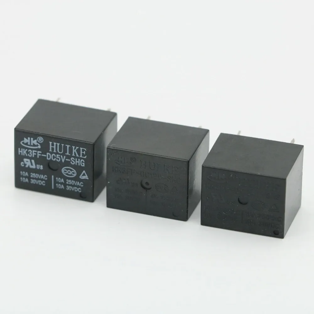 50PCS/lot Power relays HK3FF-DC5V-SHG HK3FF-DC9V-SHG HK3FF-DC12V-SHG HK3FF-DC24V-SHG 10A250VAC T73 5PIN