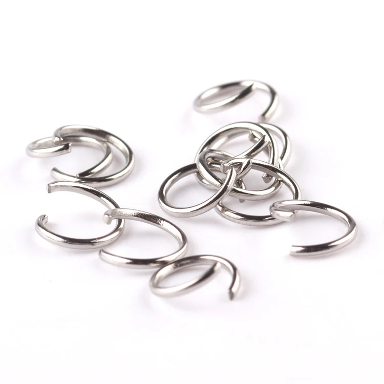 reidgaller 500pcs 5mm 6mm 7mm stainless steel open jump rings diy jewelry necklace connector findings