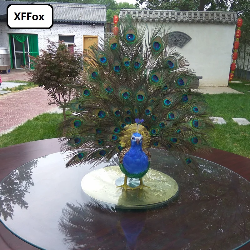 

cute real life colourful peacock model foam&feather simulation beautiful peacock bird gift about 65x60cm xf0326