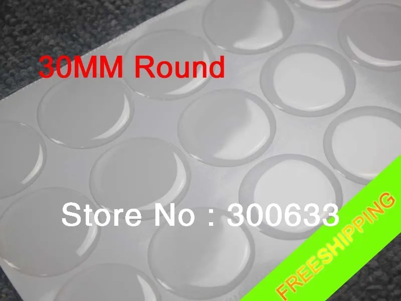 30mm Round Clear Epoxy Dots DIY Crafts for Bottle Caps 3D Effects Jewelry Making Accessories