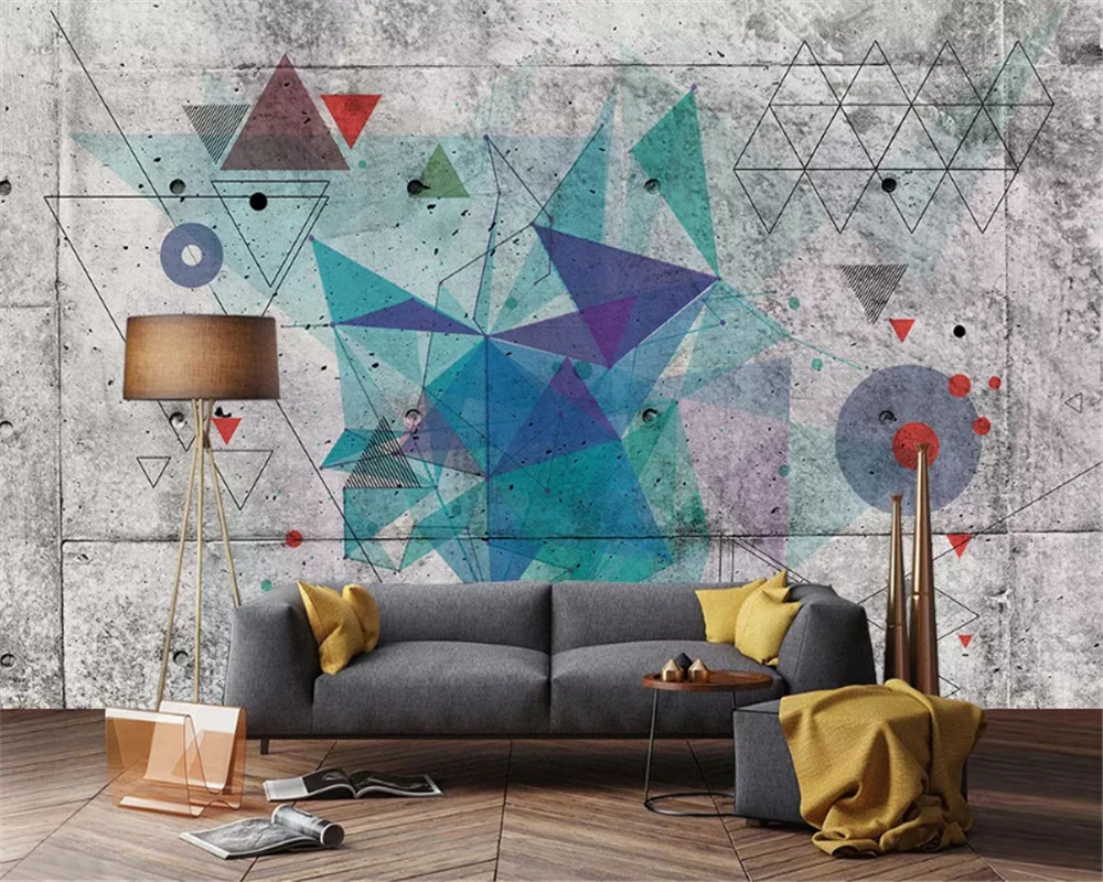 

Beibehang обои на заказ, скандинавские простые геометрические треугольные шелковистые строчки, фон, papel de parede, обои, домашний декор