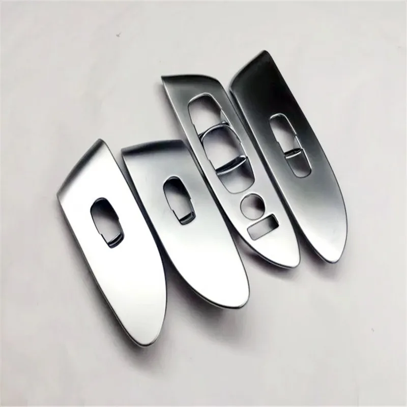 ABS Chrome Window Lift Switch Cover Inner Window Lifter Button Trim For Nissan Murano 2015 Modified car Accessories