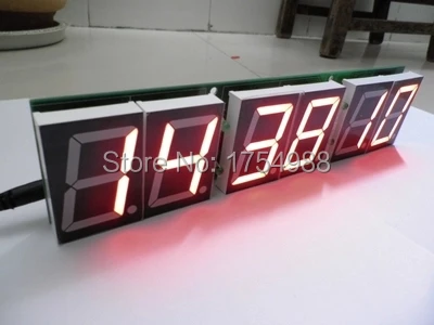 6 digital Count down timer digital wall clock for game prop escape mysterious room