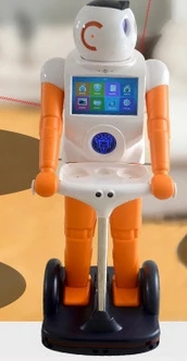 Intelligent welcome service home robot can set the welcome language arbitrarily robot