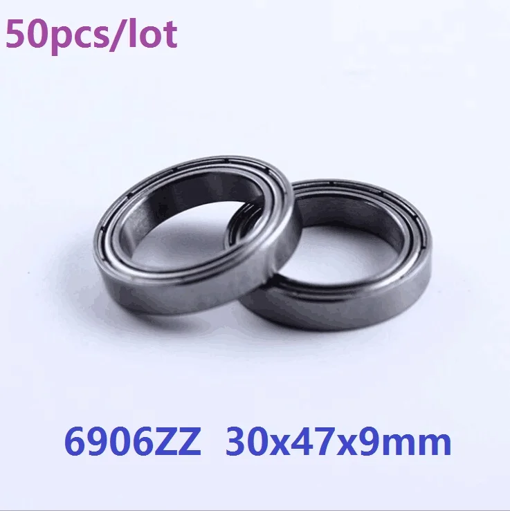 

50pcs/lot 6906 ZZ 6906ZZ Thin section bearing 30x47x9 Deep Groove Ball Bearing 30*47*9 mm