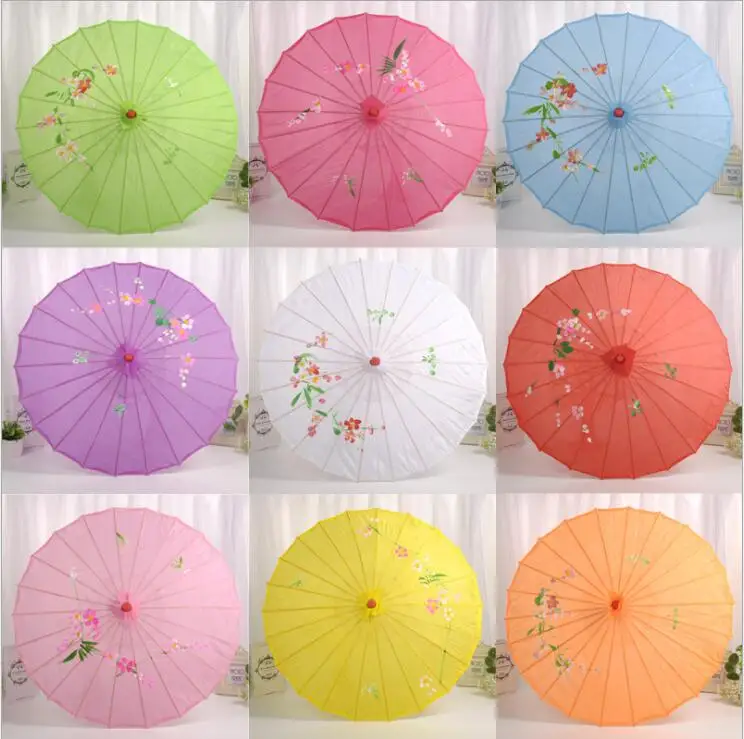 Decorative ceiling umbrella Old fashioned silk Fabric umbrella Classical stage dance craft studio photographic performance props